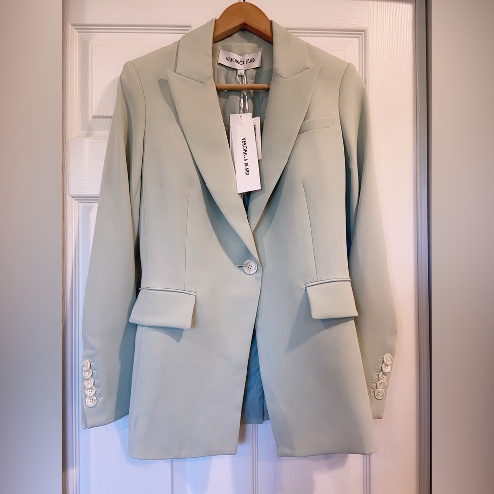 NWT $698 Veronica Beard Long & Lean Dickey Jacket